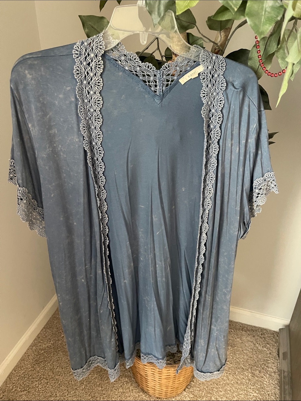 easel Tie-Dye Open Coverup
